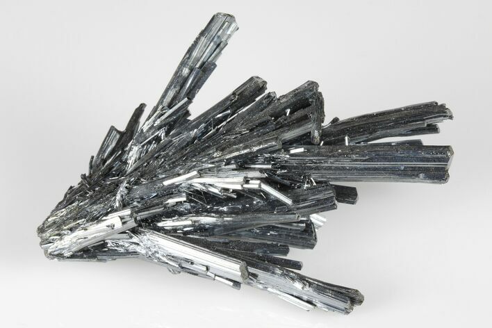 Lustrous, Metallic Stibnite Crystal Spray - China #175832